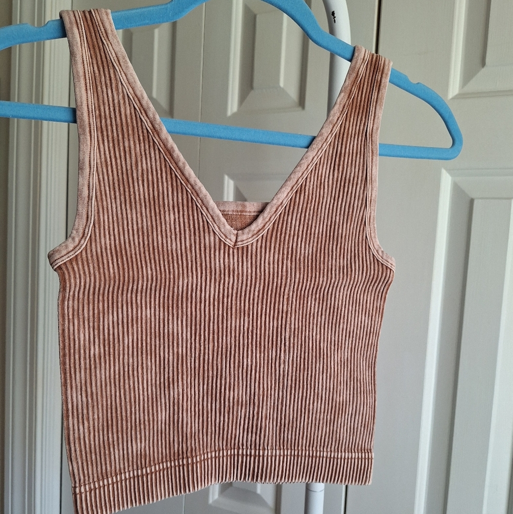 🚨  2/$25  Zenana Ribbed Reversible Bralette Top NWOT